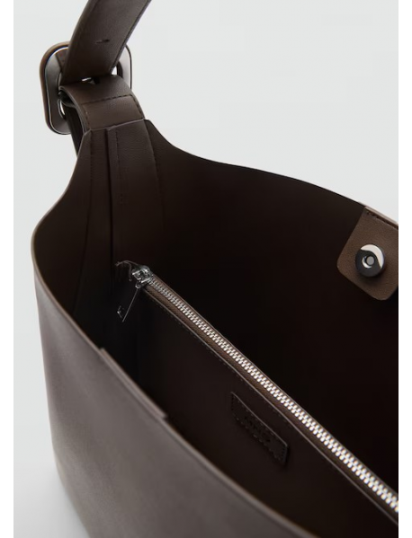 Tokalı bucket çanta