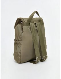 Haki Çok Bölmeli Kadın Sırt Çantası