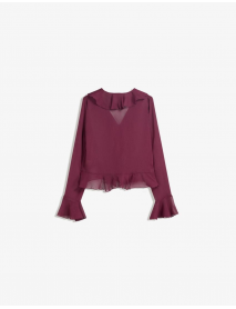 Fırfırlı uzun kollu gömlek