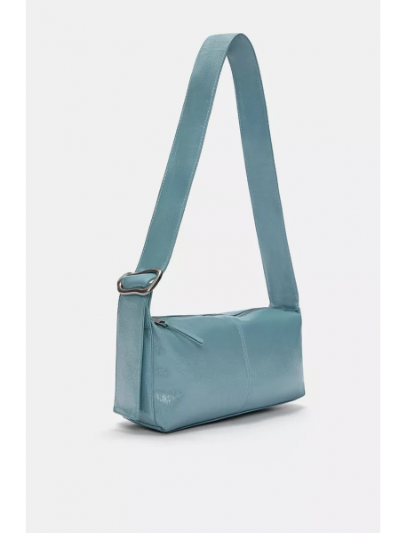 Eskitme görünümlü kol çantası