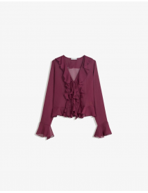 Fırfırlı uzun kollu gömlek