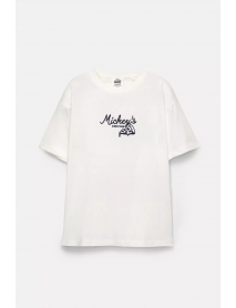 Mickey Mouse baskılı t-shirt