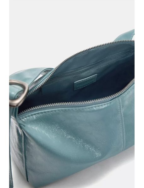 Eskitme görünümlü kol çantası