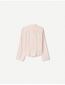 Çan kollu vücuda oturan gömlek