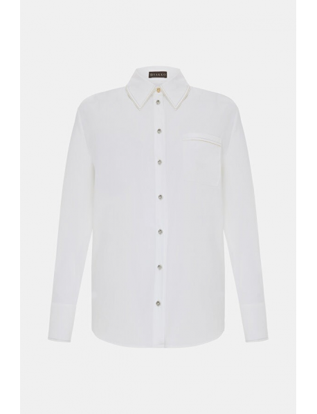 BEYAZ UZUN KOLLU GÖMLEK