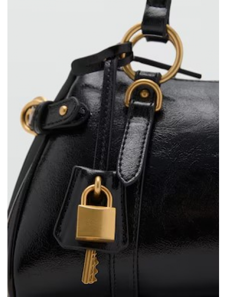 Charmlı bowling omuz çantası 