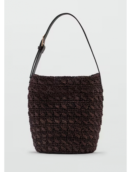 Doğal lifli omuz çantası