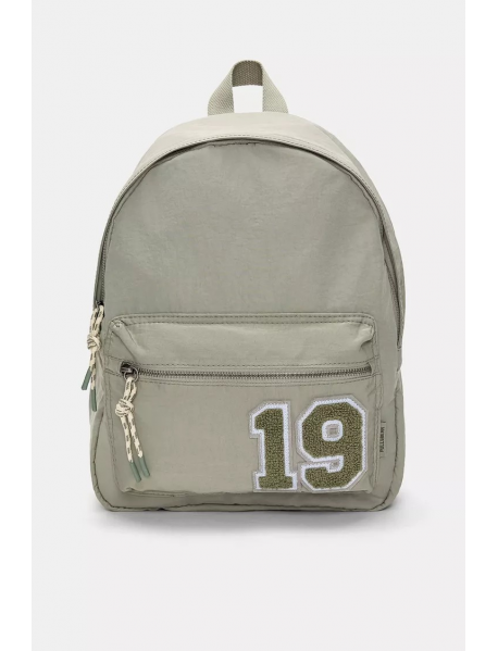 Naylon yama detaylı sırt çantası