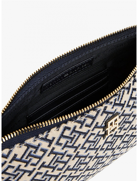 kadın th jacquard omuz çantası