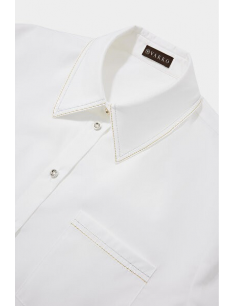 BEYAZ UZUN KOLLU GÖMLEK