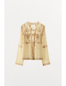 NAKIŞLI DANTELLİ BLUZ LIMITED EDITION