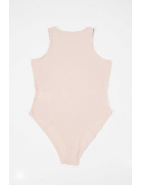 Kadın Halter Yaka Çıtçıtlı Body 972 