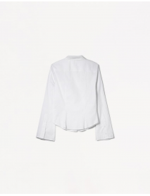 Çan kollu vücuda oturan gömlek