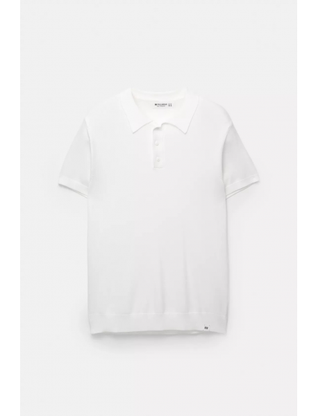 Kısa kollu triko polo t-shirt