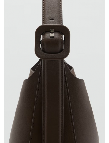 Tokalı bucket çanta