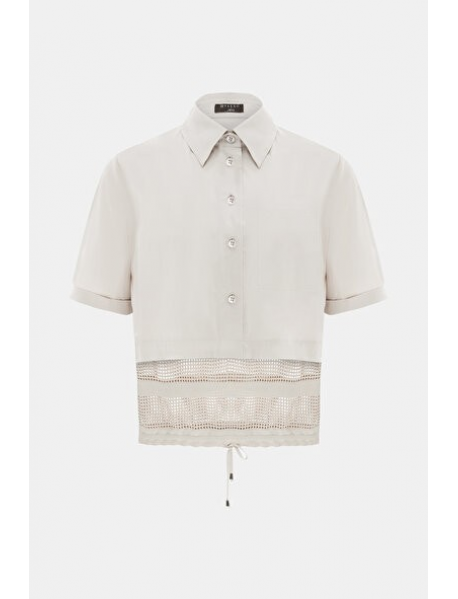 Bej renkli, klasik yakalı Vakko gömlek