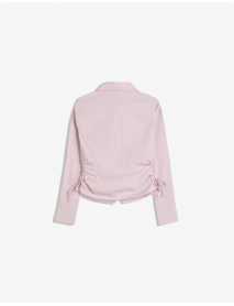 Yanı büzgülü, dar kesim gömlek