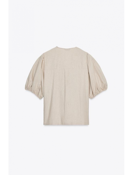 KETEN BAĞCIKLI BLUZ