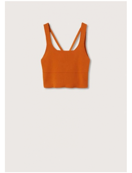 Mango Geri Sarılmış Üst