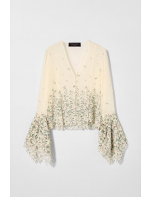 DESENLİ İPEK BLUZ KATE MOSS X ZARA
