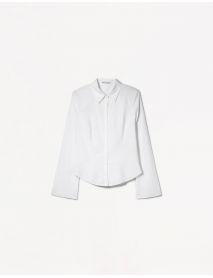 Çan kollu vücuda oturan gömlek