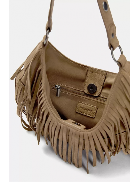 Püsküllü omuz çantası