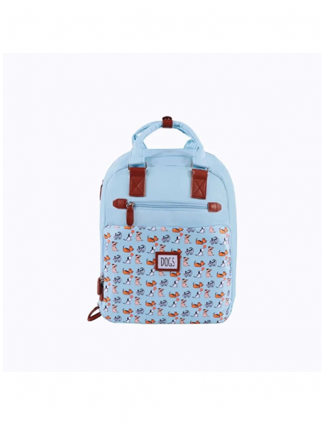 Dogs Laptop Sırt Çantası Mavi