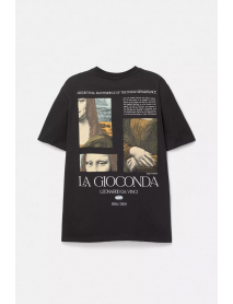 Siyah La Gioconda t-shirt