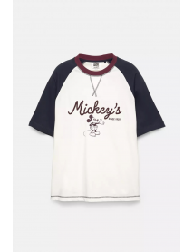 Mickey Mouse Reglan Kollu T-shirt