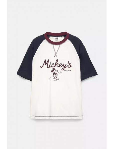 Mickey Mouse Reglan Kollu T-shirt