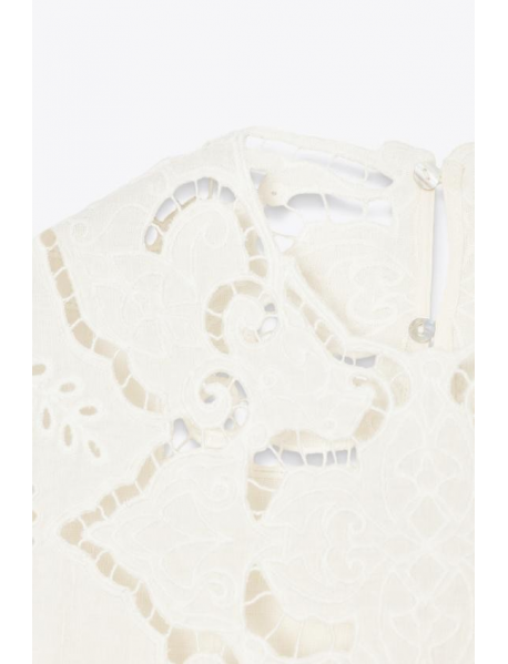 DELİKLİ İŞLEMELİ BLUZ ZW KOLEKSİYONU