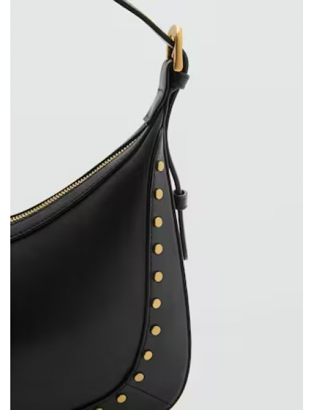 Küçük zımbalı omuz çantası Üstü çizili 