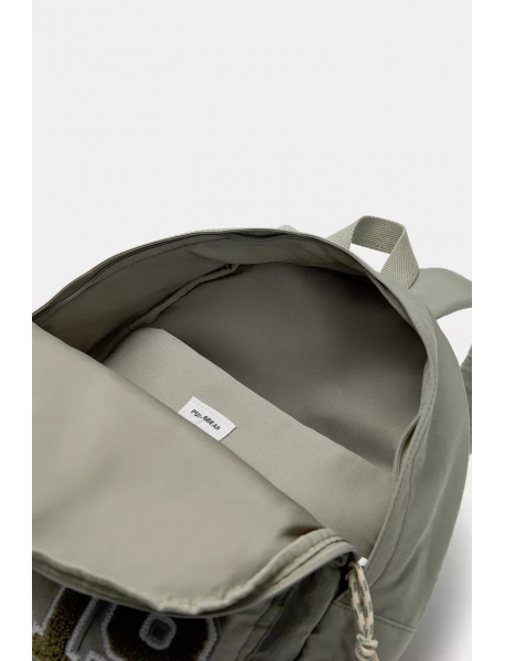 Naylon yama detaylı sırt çantası