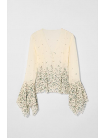 DESENLİ İPEK BLUZ KATE MOSS X ZARA