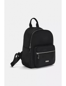 Siyah mini naylon sırt çantası
