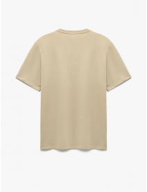 Kısa Kollu Regular Fit Pamuklu Bisiklet Yaka Baskılı Tişört