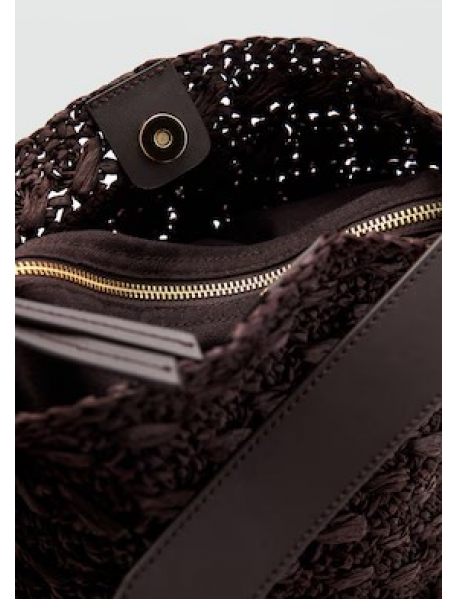 Doğal lifli omuz çantası