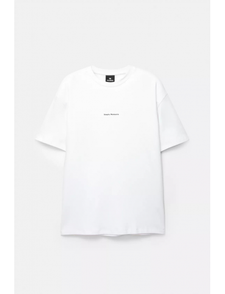 Beyaz Gloria Silva fotoğraf baskılı t-shirt