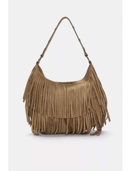 Püsküllü omuz çantası